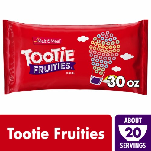 Malt-O-Meal Tootie Fruities Family Size Bag Cereal Perspective: front