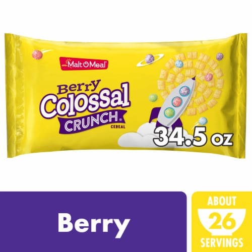 Malt-O-Meal® Berry Colossal Crunch® Bag Cereal Perspective: front