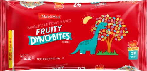 Malt-O-Meal® Fruity Dyno-Bites® Bag Cereal Zip Pak Perspective: front