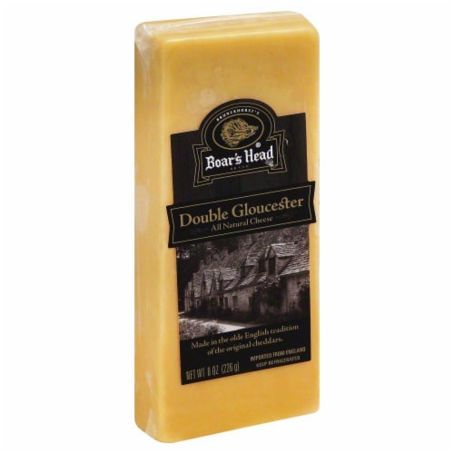 Boar's Head Double Gloucester Yellow Cheese Perspective: front