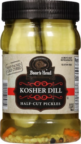 Boar's Head Kosher Dill Half Cut Pickles Perspective: front
