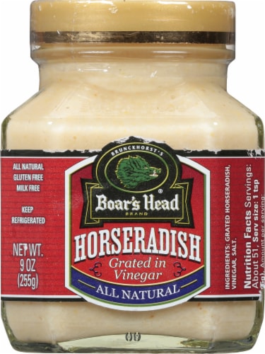 Boar's Head Horseradish Grated in Vinegar Perspective: front
