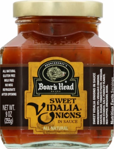 Boar's Head Sweet Vidalia Onions in Sauce Perspective: front