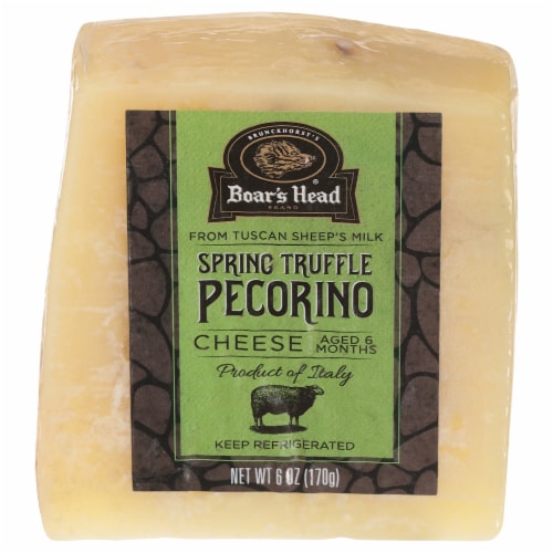 Boar's Head Spring Truffle Pecorino Cheese Perspective: front