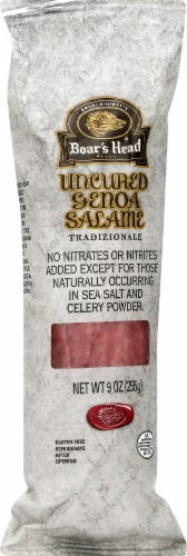 Boar's Head Uncured Genoa Salame Tradizionale Perspective: front