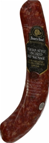 Boar's Head Uncured Dry Italian Sausage Perspective: front