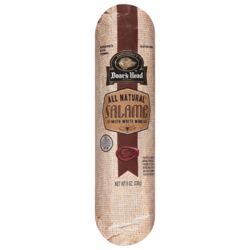 Boar's Head All Natural Salame with White Wine Perspective: front