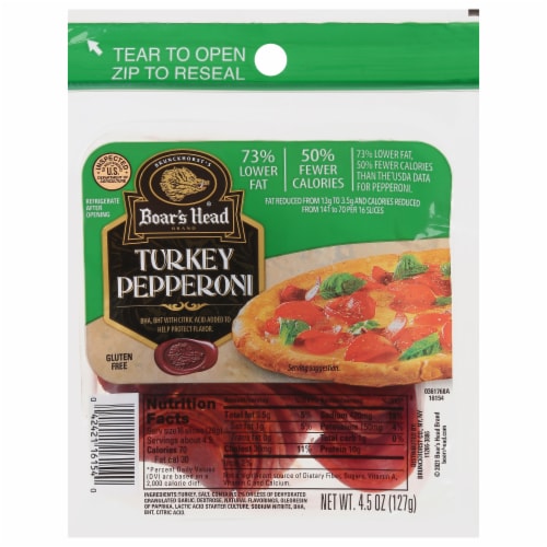 Boar's Head Turkey Pepperoni Perspective: front