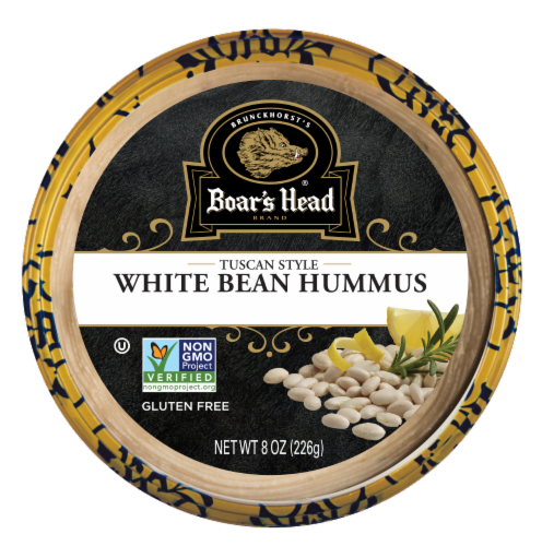 Boar's Head Tuscan Style White Bean Hummus 8 oz Perspective: front