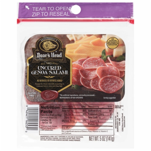 Boar's Head Uncured Genoa Salami Perspective: front