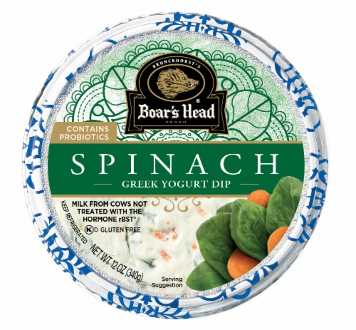 Boar's Head® Gluten Free Spinach Greek Yogurt Dip Perspective: front