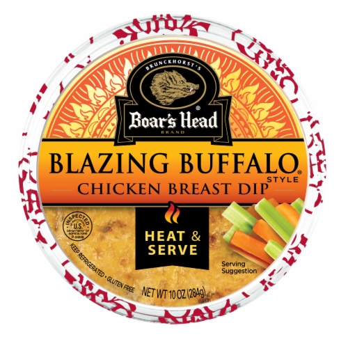 Boar’s Head Blazing Buffalo Style Chicken Dip 10 oz Perspective: front