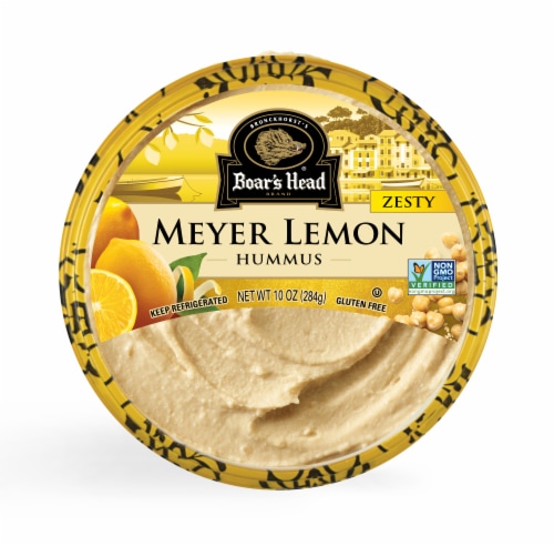 Boar's Head Meyer Lemon Hummus 10 oz Perspective: front