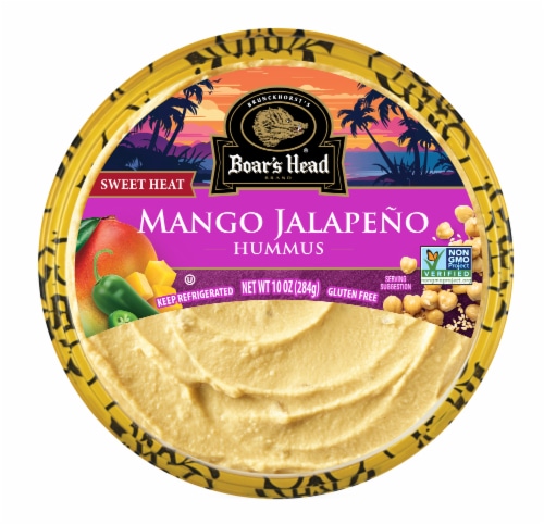 Boar’s Head Mango Jalapeño Hummus 10 oz Perspective: front