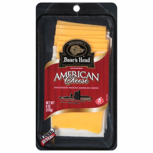 Boar's Head Pre-Sliced Yellow American Cheese Perspective: front