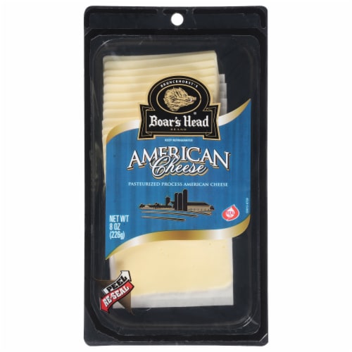 Boar's Head Pre-Sliced White American Cheese Perspective: front