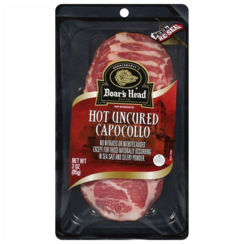 Boar's Head Hot Uncured Capocollo Perspective: front
