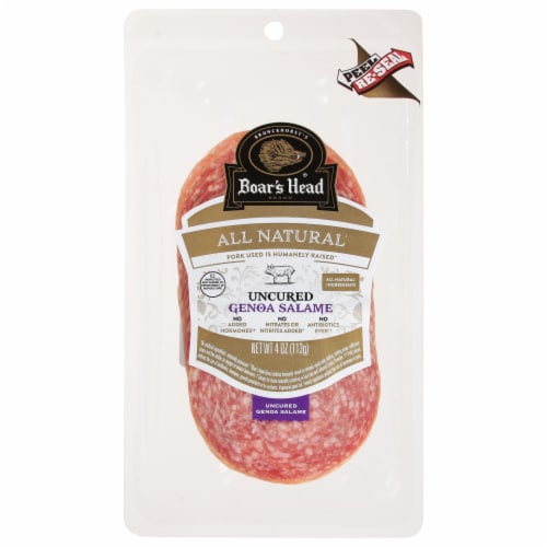 Boar's Head All Natural Uncured Genoa Salame Perspective: front