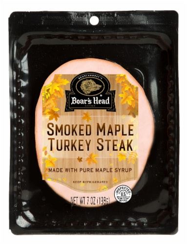 Boar's Head Smoked Maple Turkey Steak Perspective: front