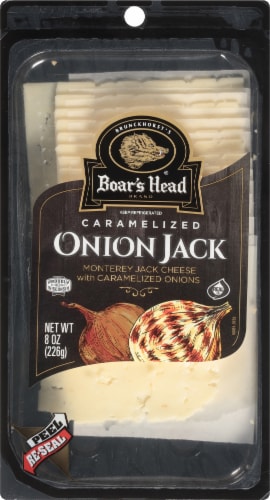 Boar's Head® Pre-Sliced Caramelized Onion Jack Cheese Perspective: front