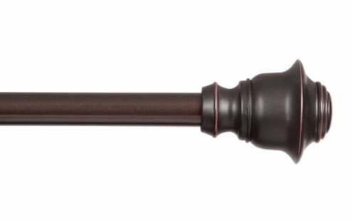 Kenney Manufacturing Company™ Fast Fit™ Adjustable Curtain Rod - Weathered Brown Perspective: front