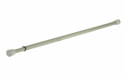 Kenney Enamel White Tension Rod Perspective: front