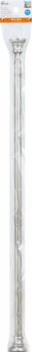 Kenney Manufacturing Company Twist & Fit Tension Curtain Rod - Brushed Nickel Perspective: front