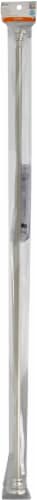 Kenney Manufacturing Company Twist & Fit Tension Window Curtain Rod - Brushed Nickel Perspective: front
