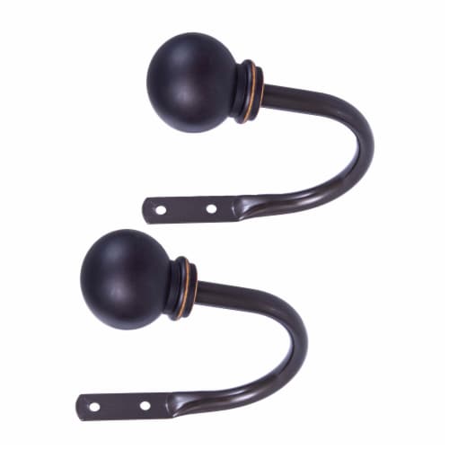 Kenney Manufacturing Company Decorative Ball Holdbacks - Oil Rubbed Bronze Perspective: front