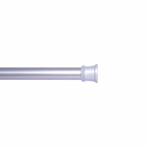 Kenney® Twist & Fit™ No Tools 1" Tension Utility Rod, 42-72", Brushed Nickel Perspective: front