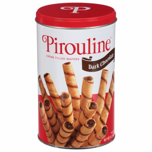 Creme De Pirouline® Dark Chocolate Rolled Wafers Perspective: front