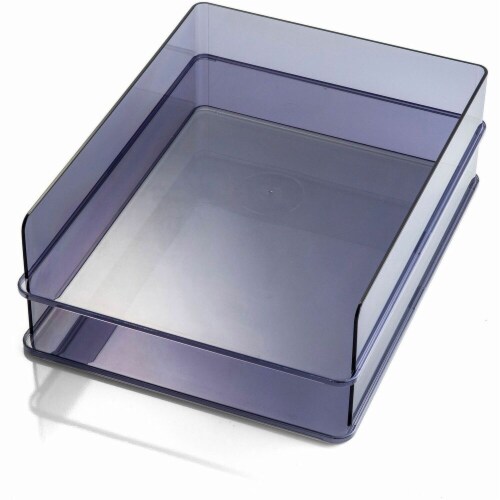 Officemate Stackable Letter Trays, Made from Recycled Bottles, 2PK - 2.8 Officemate Stackable Letter Trays, Made from Recycled Bottles, 2PK - 2.8