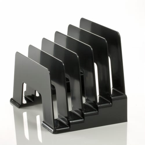 Officemate Recycled Inclined Sorter - Black Perspective: front
