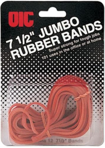 Officemate® Jumbo Rubber Bands - Red, 12 pk - Kroger