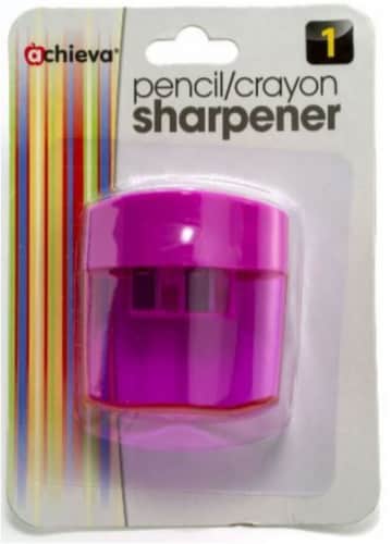 Achieva® 2 Hole Pencil/Crayon Sharpener Perspective: front