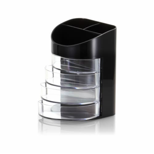 Officemate Supply Organizer - Black/Clear Perspective: front