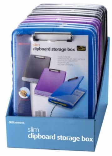 Officemate® Slim Clipboard Storage Box Perspective: front