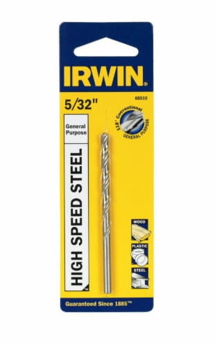 Irwin  5/32 in.  x 2-1/16 in. L High Speed Steel  Drill Bit Perspective: front