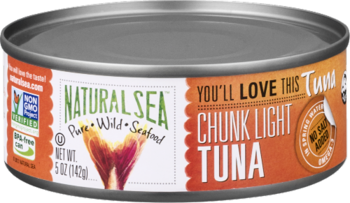 Natural Sea Yellow Fin Tuna Without Salt Perspective: front