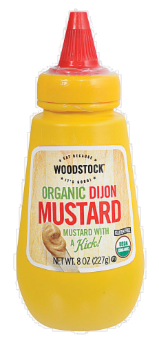 Woodstock Organic Dijon Mustard Perspective: front