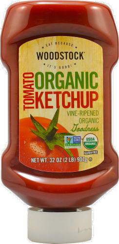 Woodstock Organic Tomato Ketchup Perspective: front