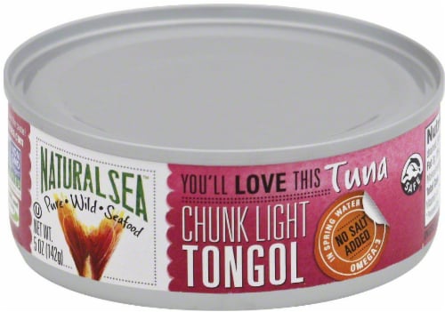 Natural Sea Chunk Light Tongol Tuna Perspective: front