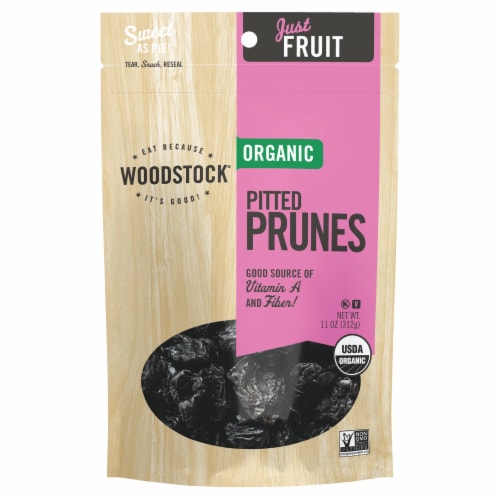 Woodstock® Organic Pitted Prunes Perspective: front