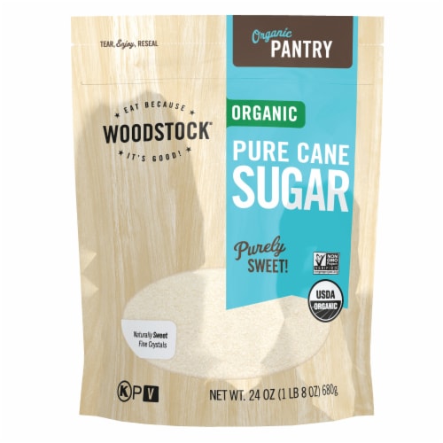 Woodstock® Organic Pure Cane Sugar Perspective: front