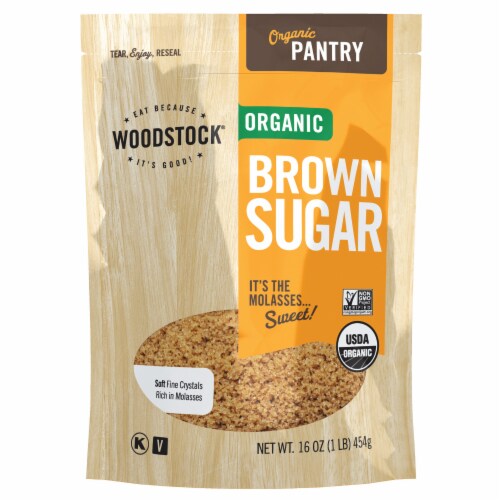 Woodstock® Organic Brown Sugar Perspective: front