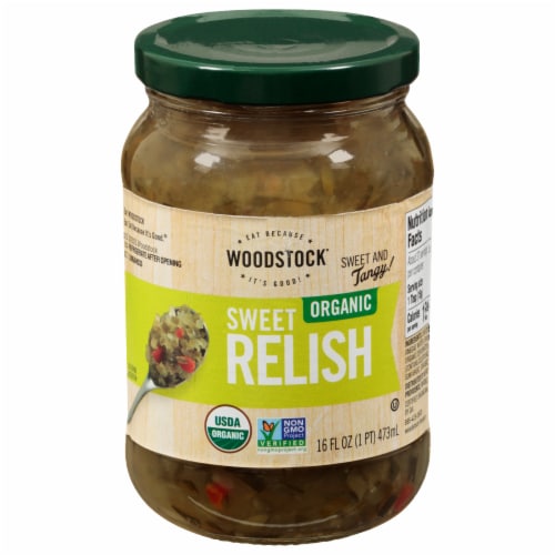 Woodstock® Farms Organic Sweet Relish Perspective: front