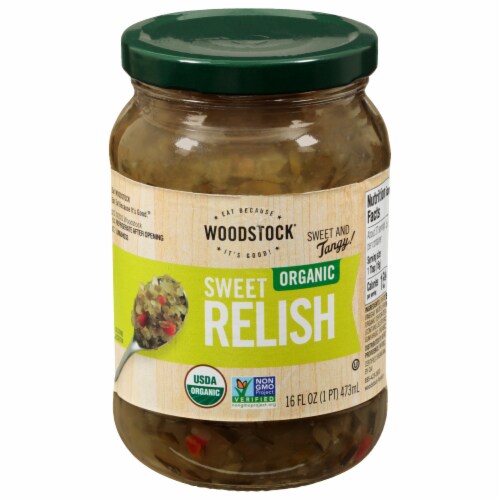 Woodstock® Farms Organic Sweet Relish Perspective: front