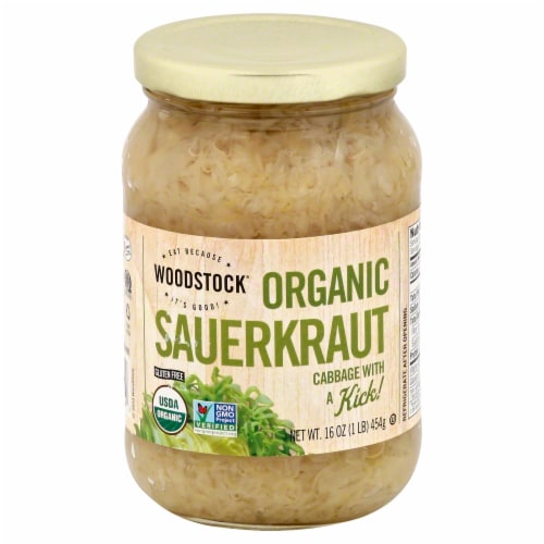 Woodstock Farms Organic Sauerkraut Perspective: front