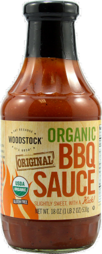 Woodstock Organic Original BBQ Sauce Perspective: front