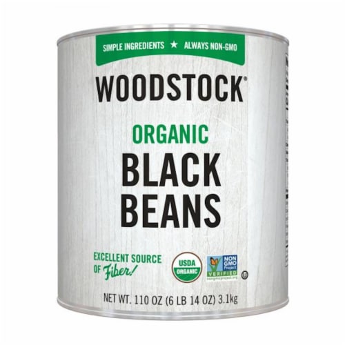 Woodstock Organic Black Beans Perspective: front